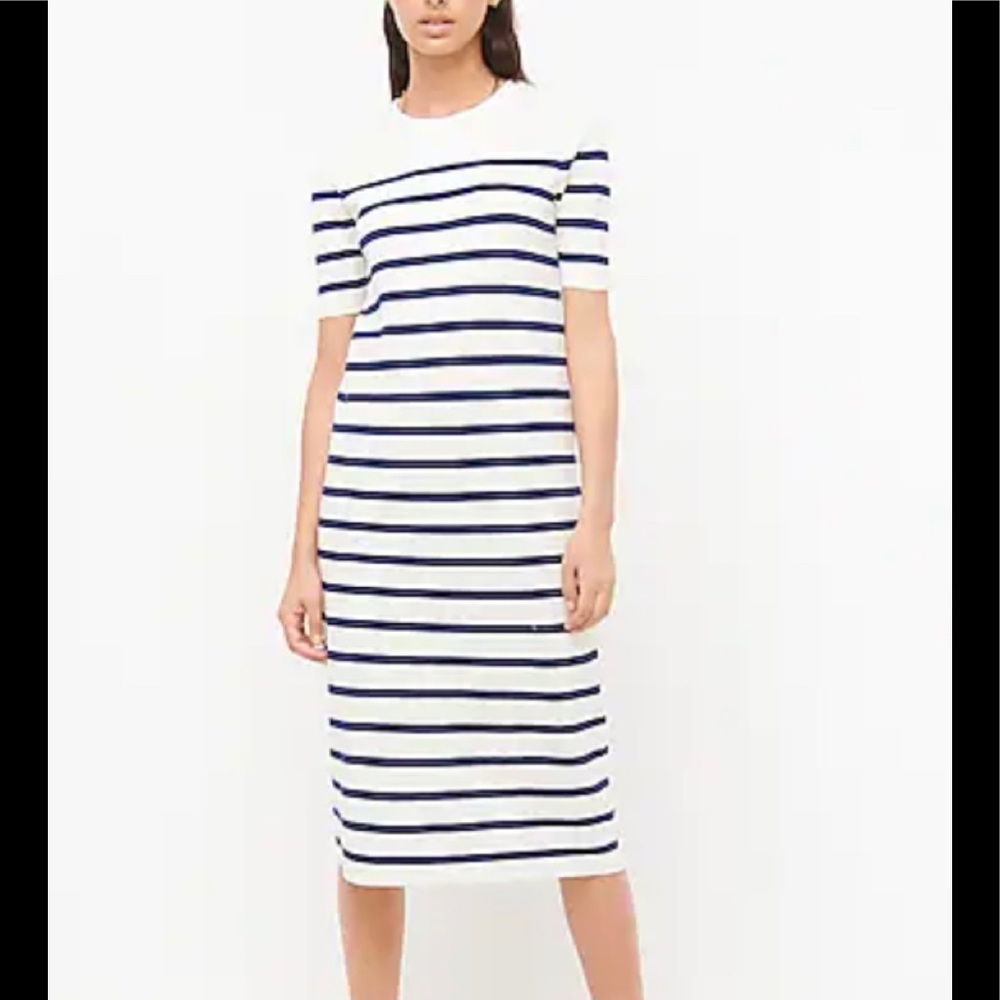 J crew navy sweater dress XS